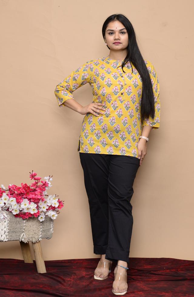 Motifs Printed Short Kurti