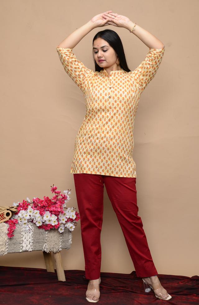 Pure Cotton Printed Top