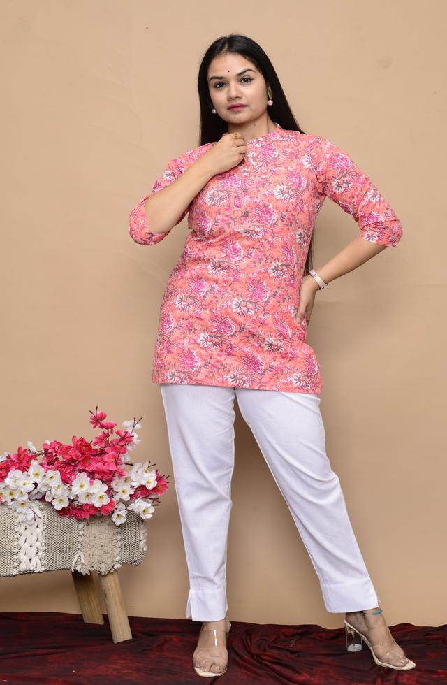Floral Pleated Top