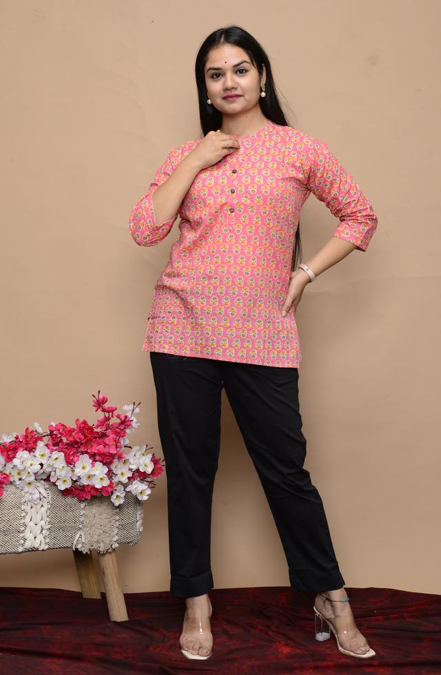 Women Printed Short Kurti