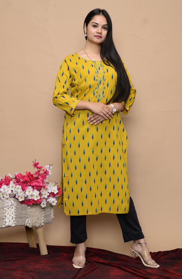 Printed Straight Fit Kurti