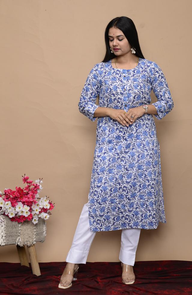Kalamkari Handblock Printed kurti