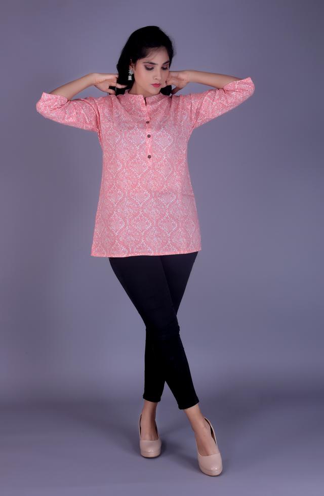 Pink Attractive Short Kurti