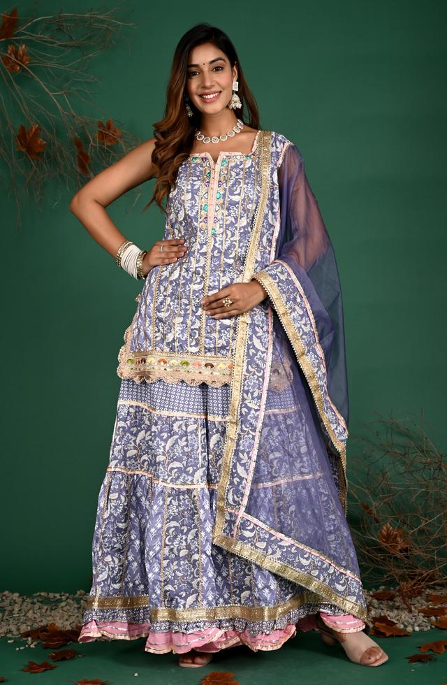 Heavy Sharara Set