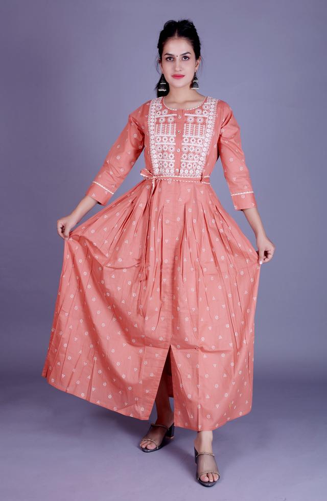 Stunning Embroidery Long Dress