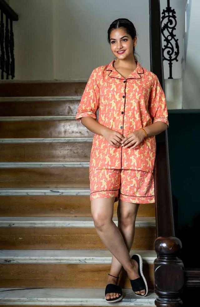 Women Printed Night Suit