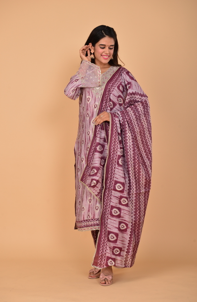 Pure Muslin Suit Set