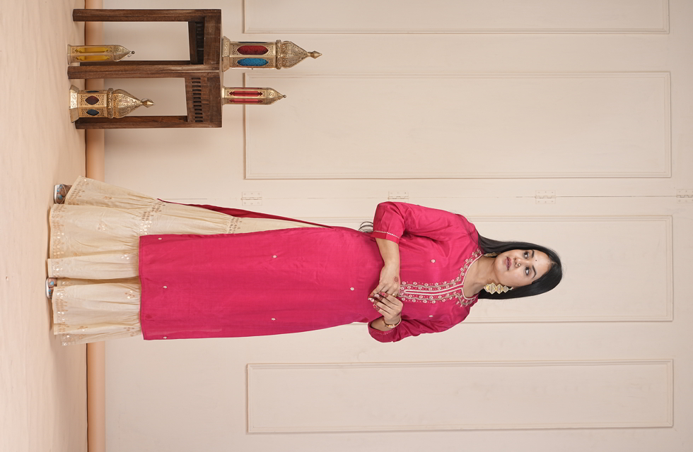 Elegant Silk Long Kurta For Women