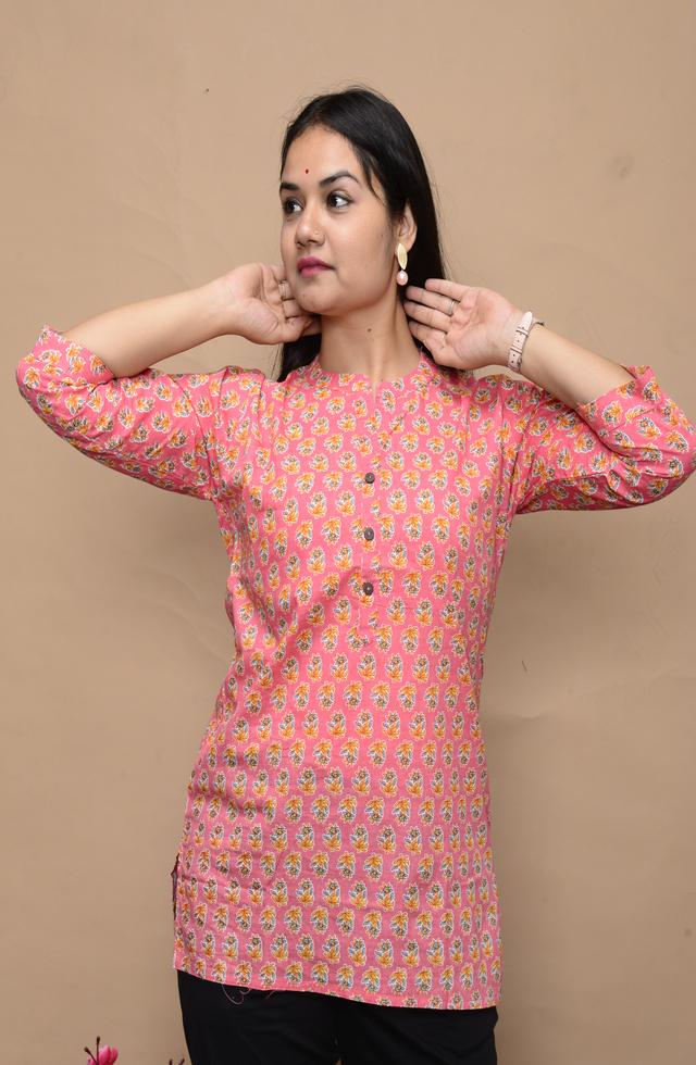 Women Printed Short Kurti