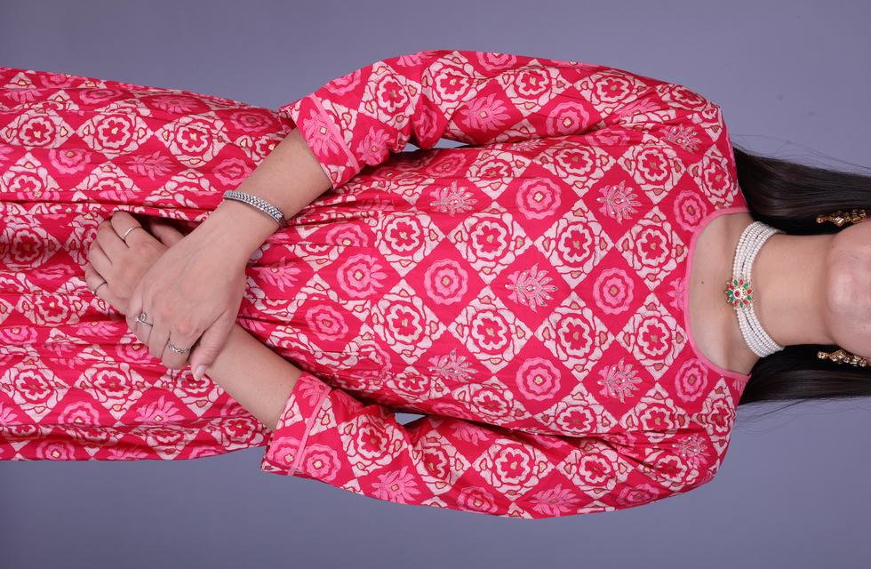 Elegant Pure Silk Long Dress