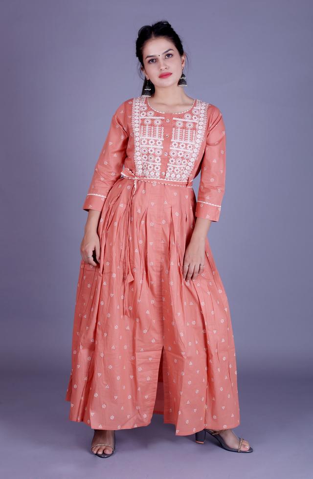 Stunning Embroidery Long Dress