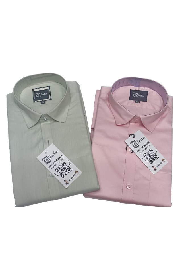 Formal Attire Pair Men Shirt Combo