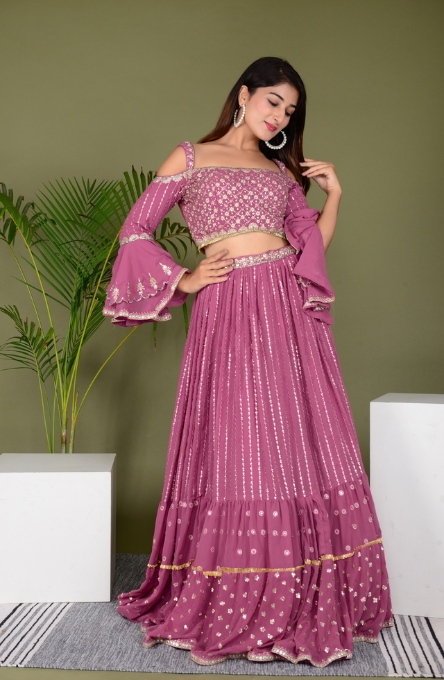 Georgette Ready To Wear Lehenga