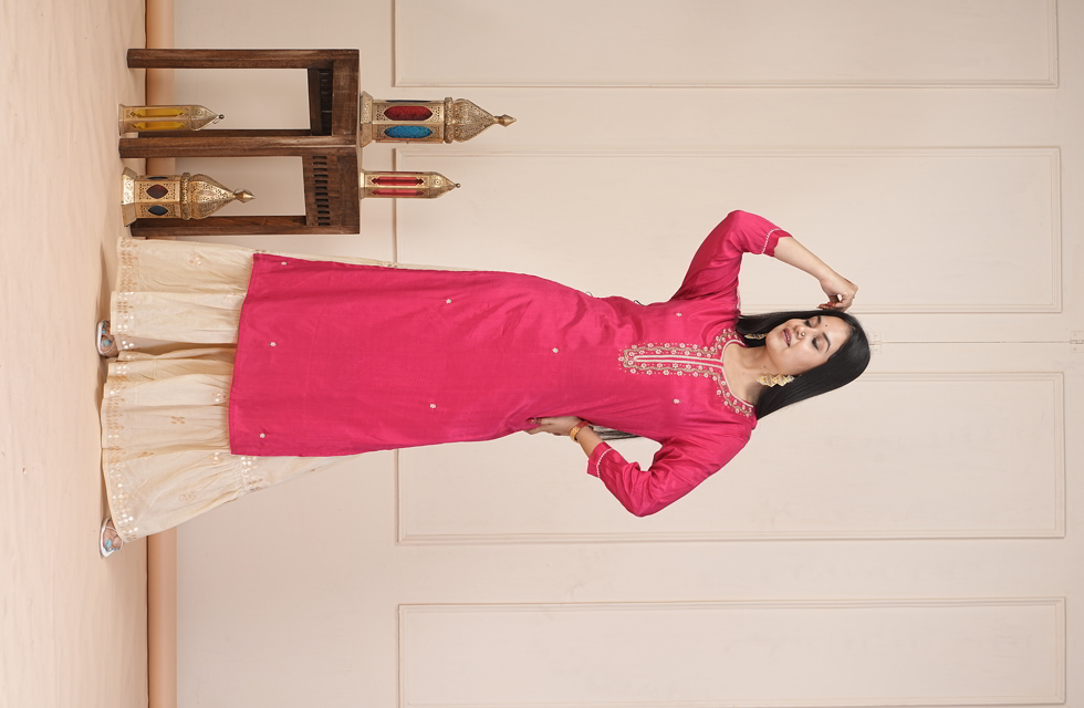 Elegant Silk Long Kurta For Women