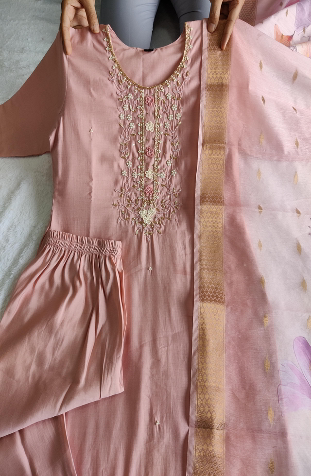 Pretty Peach Women Suit Set