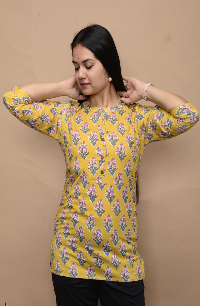 Motifs Printed Short Kurti
