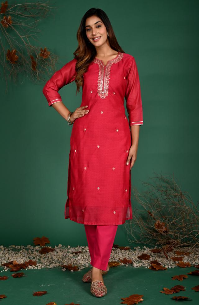 Chanderi Straight Suit