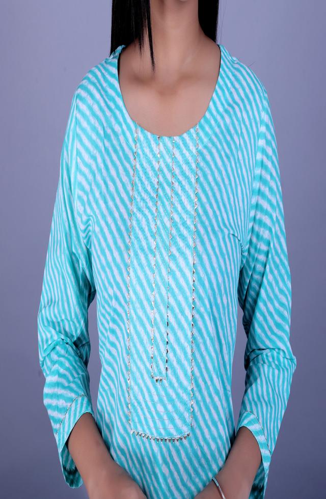 Gorgeous Straight Fit Kurti In Sky Blue