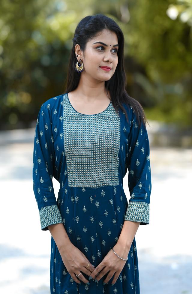 Teal Blue Middy Dress