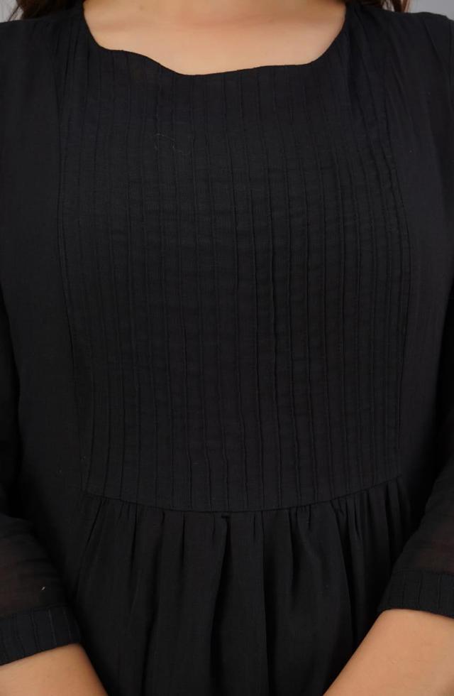 Bold Black Middy For Women