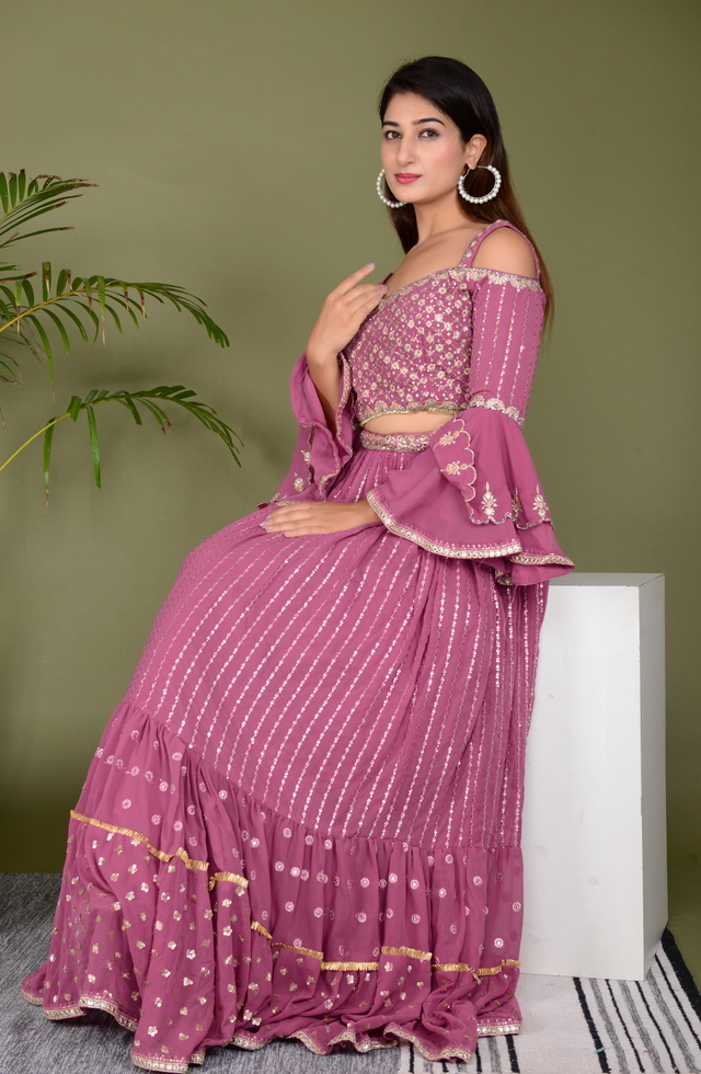 Georgette Ready To Wear Lehenga