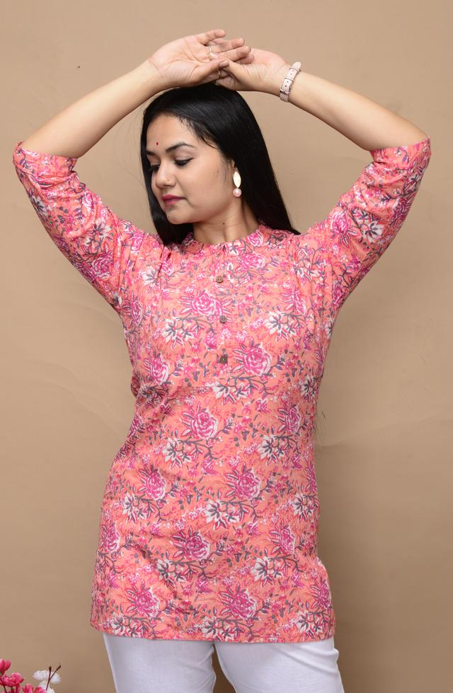 Floral Pleated Top