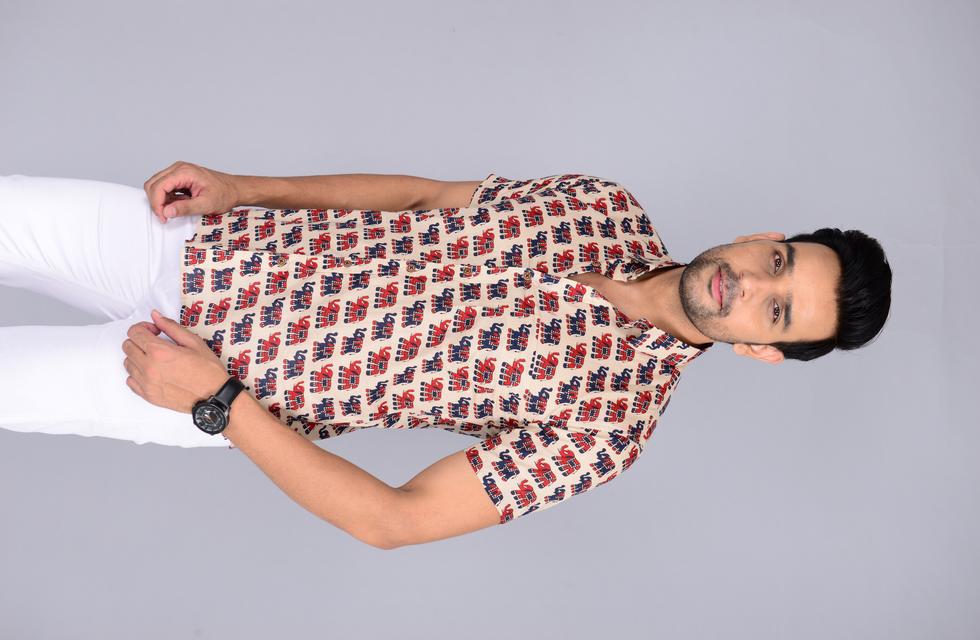 Attractive Men Jaipuri Printed Shirt