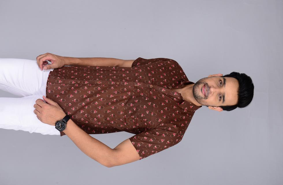 Men Jaipuri Printed Shirt