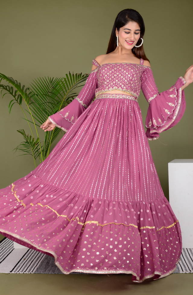 Georgette Ready To Wear Lehenga