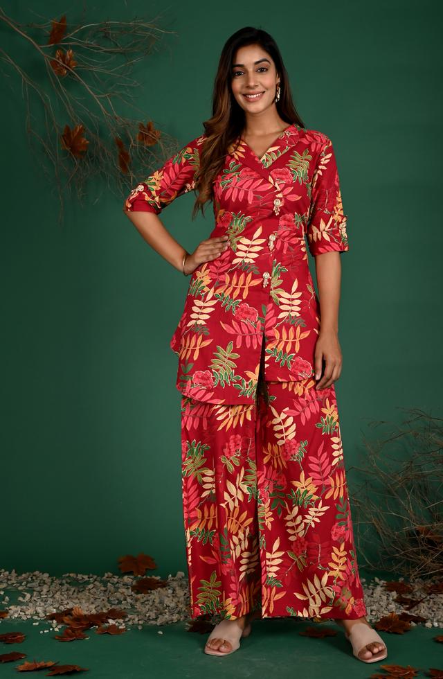 Women Stylish Floral Printed Co-Ord Set