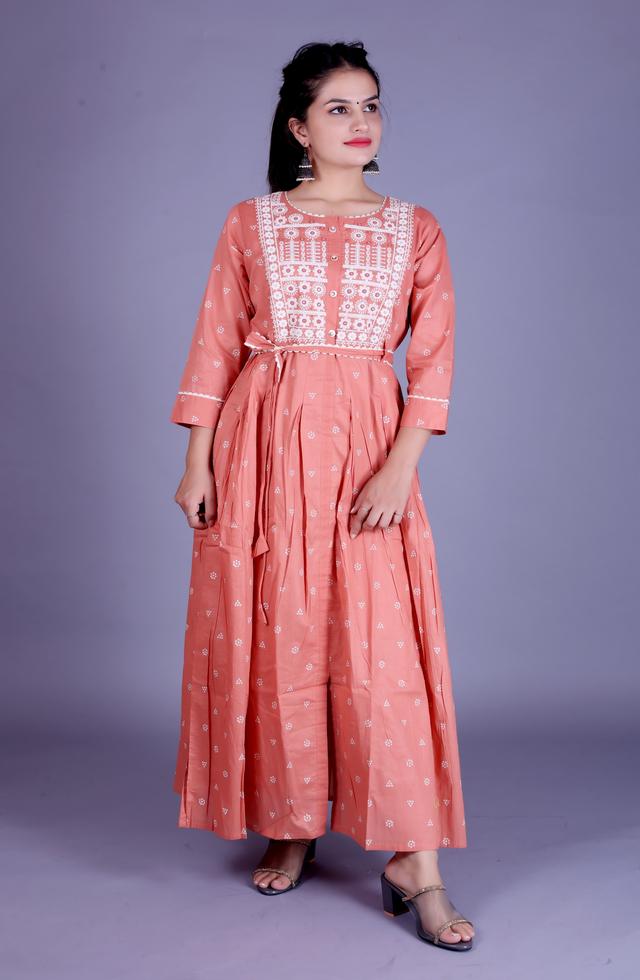 Stunning Embroidery Long Dress