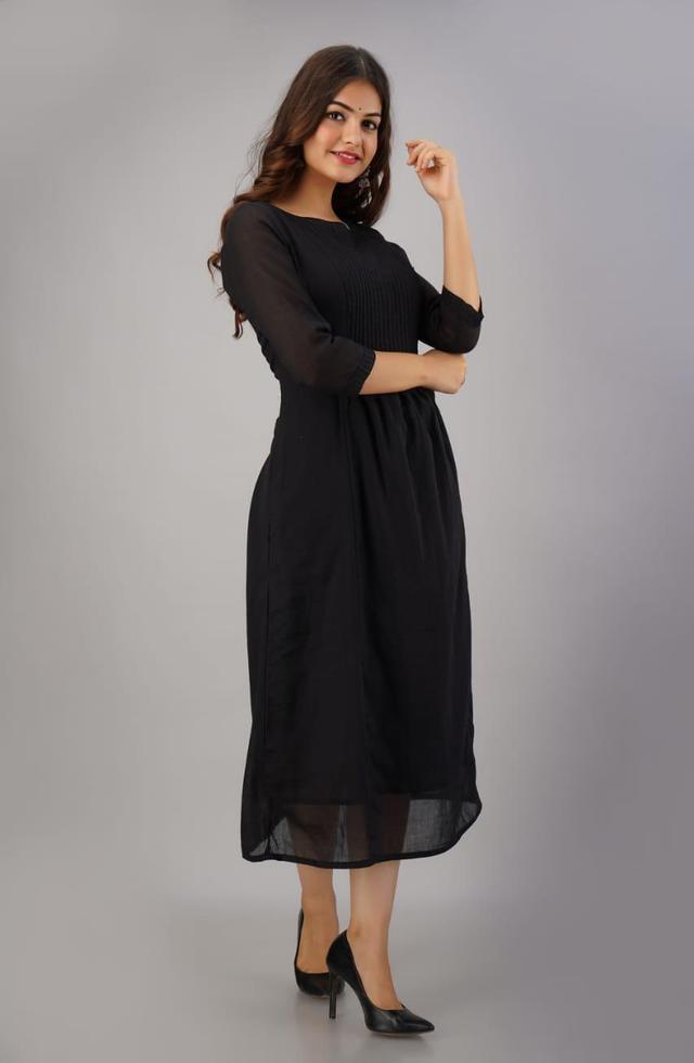 Bold Black Middy For Women