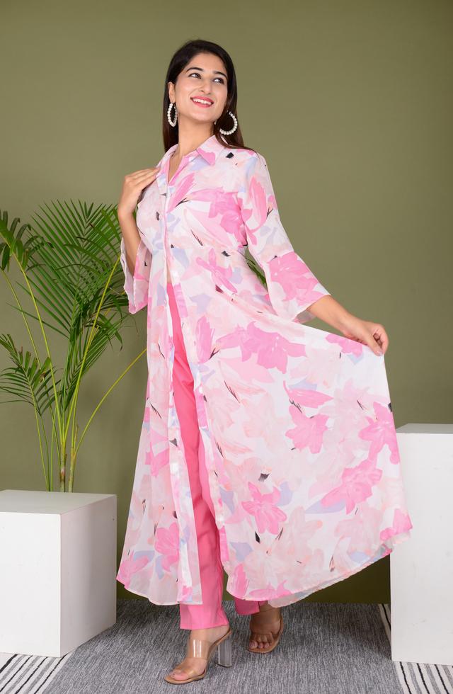 Front Cut Designer Co-Ord Set