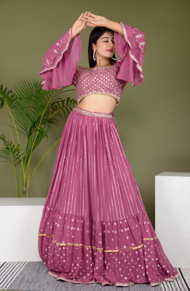 Georgette Ready To Wear Lehenga