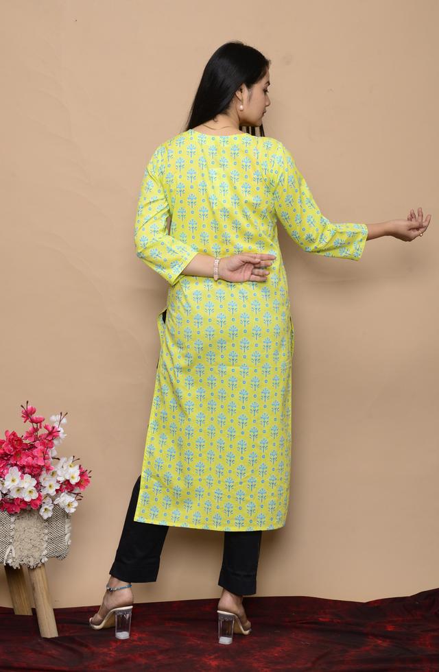 pStunning Kurti With Moti Work