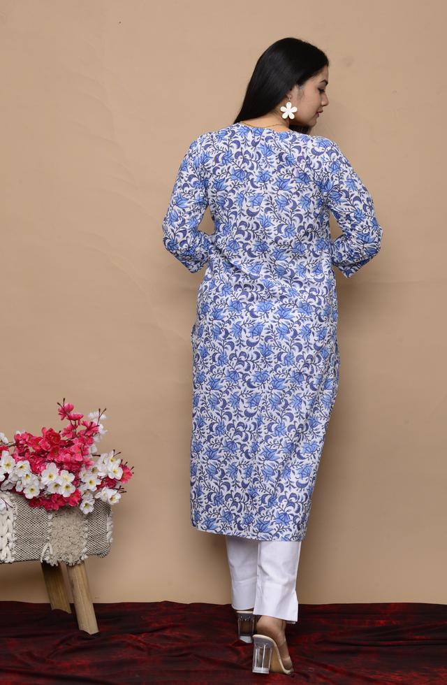 pKalamkari Handblock Printed kurti
