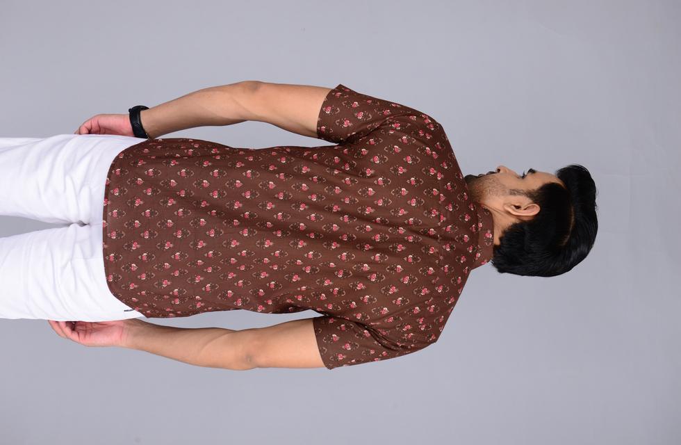 pMen Jaipuri Printed Shirt